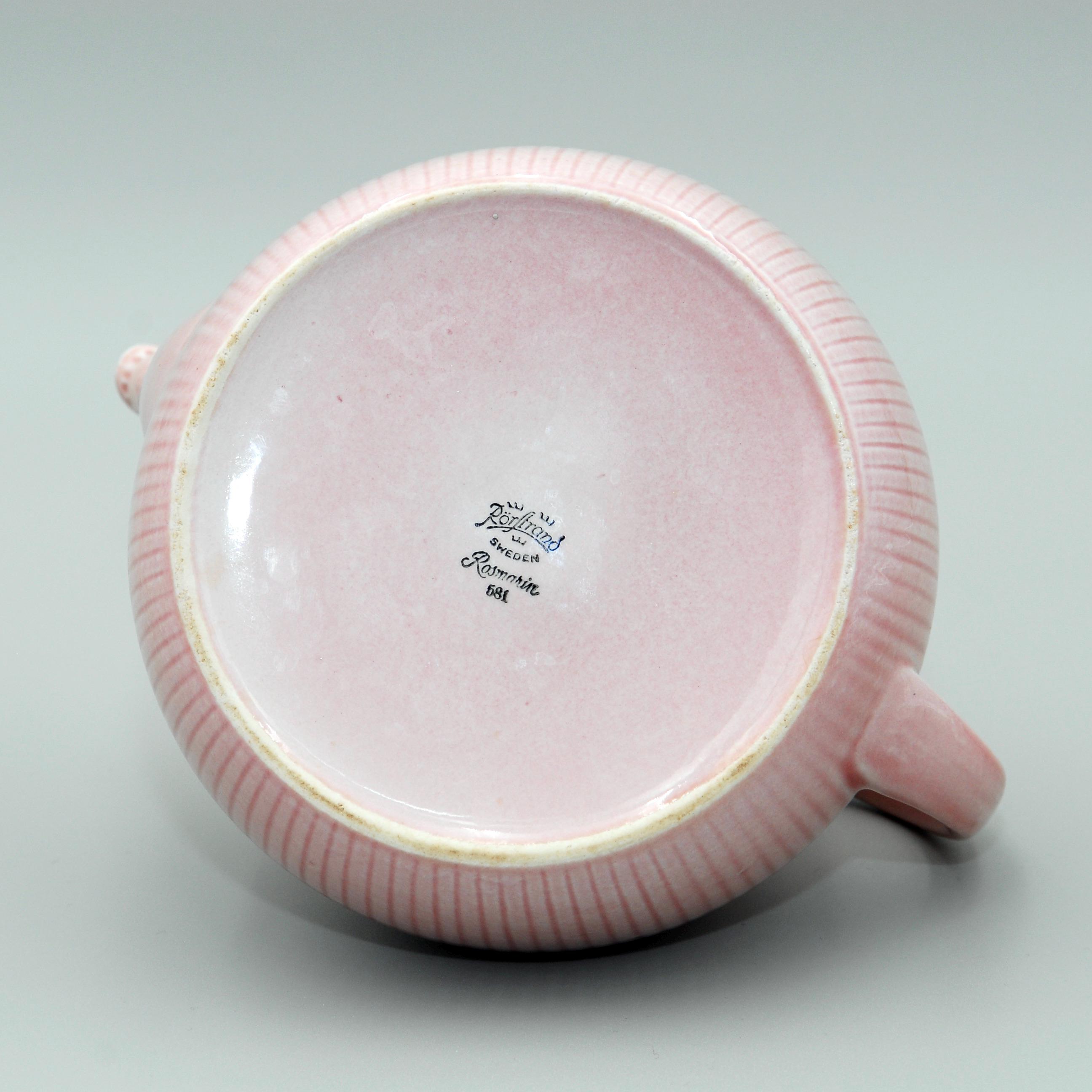Rörstrand Rosmarin Teapot, 1.4 Liter — Pink Glaze — Hertha