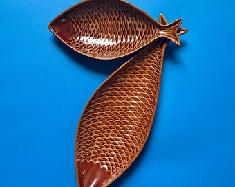 Stig Lindberg Fish Platter. Fish Plate From Gustavsberg Sweden
