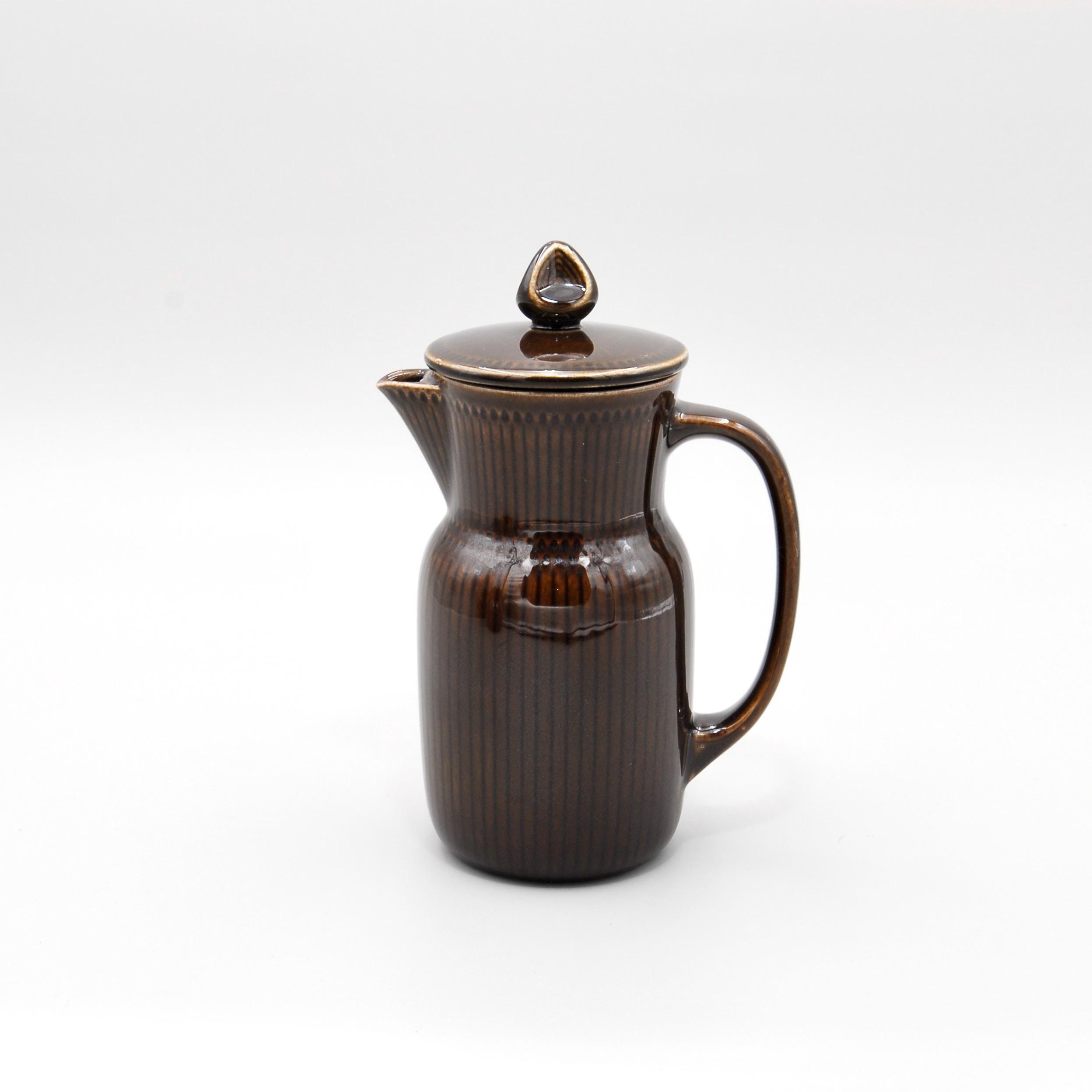 Rörstrand Rosmarin Coffee Pot & Chocolate Pot / Carafe — Brown