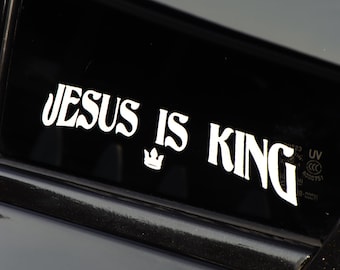 Jesus Is King High Quality Decal / Sticker