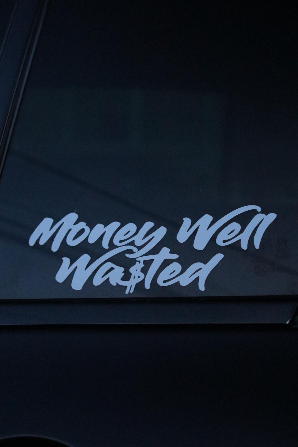 Money Well Wasted High Quality Car Decal / Sticker - Etsy