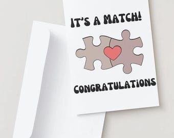Medical Match Day Card, Congratulations Future Doctor (Printable PDF)