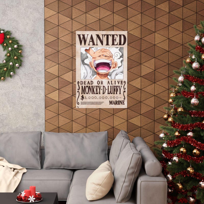 Luffy Wanted Poster Etsy