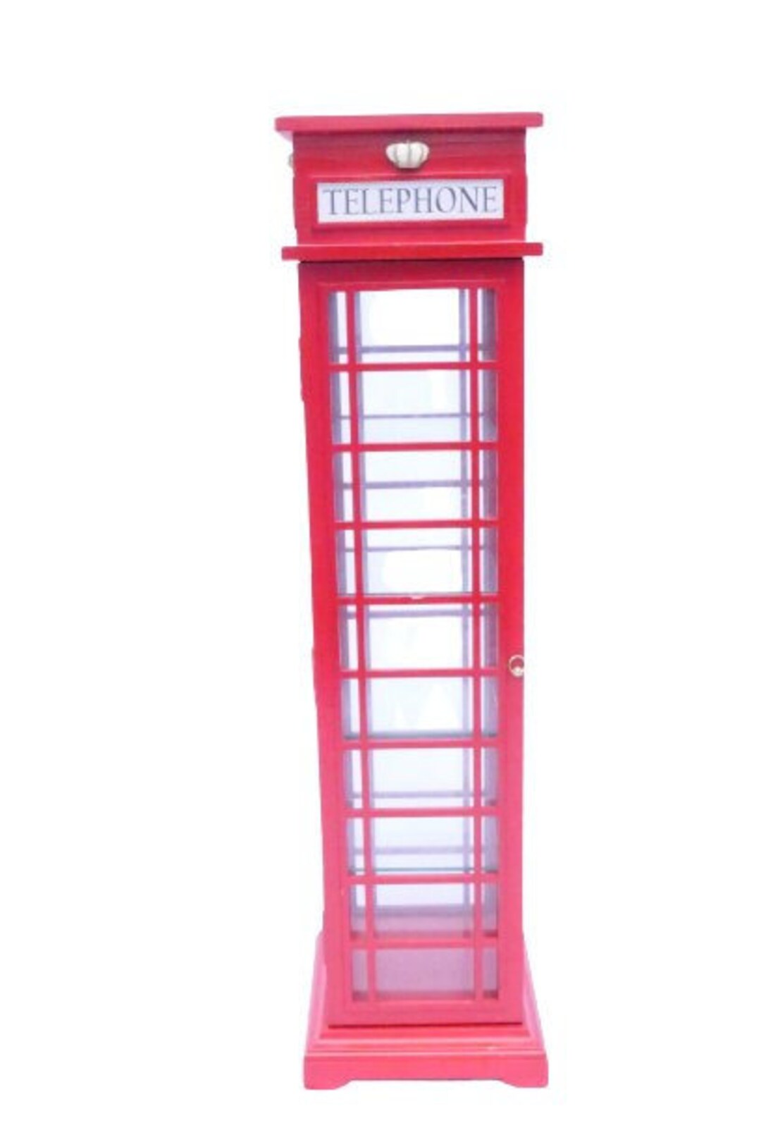 Piccadilly Circus British Telephone Booth Curio Shelf Etsy