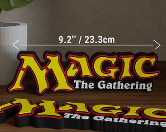 MTG 3D Printed Logo Display Sign- Artistic Mashup (Not an official licensed product)