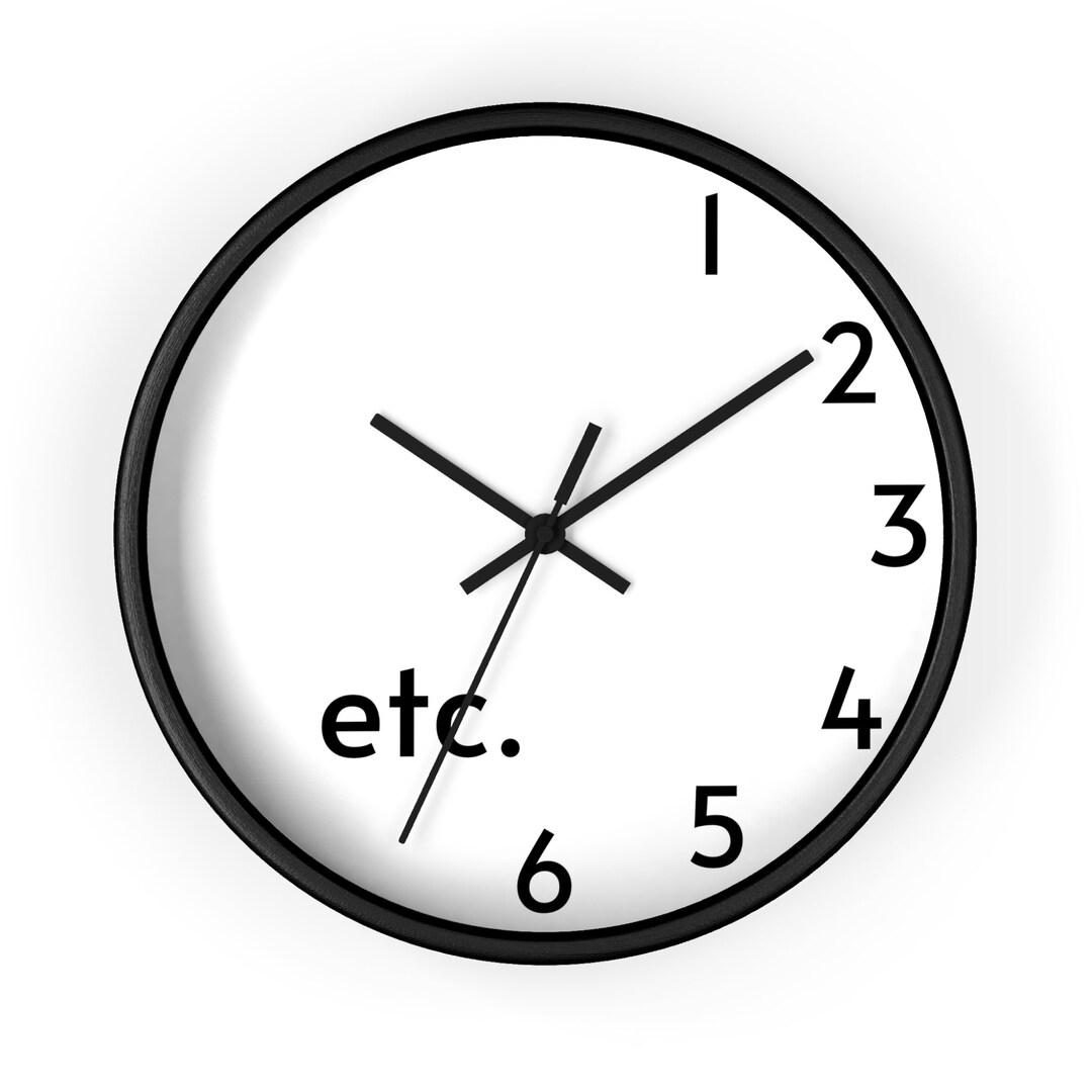 Etc. Simple Analog Wall Clock Etsy