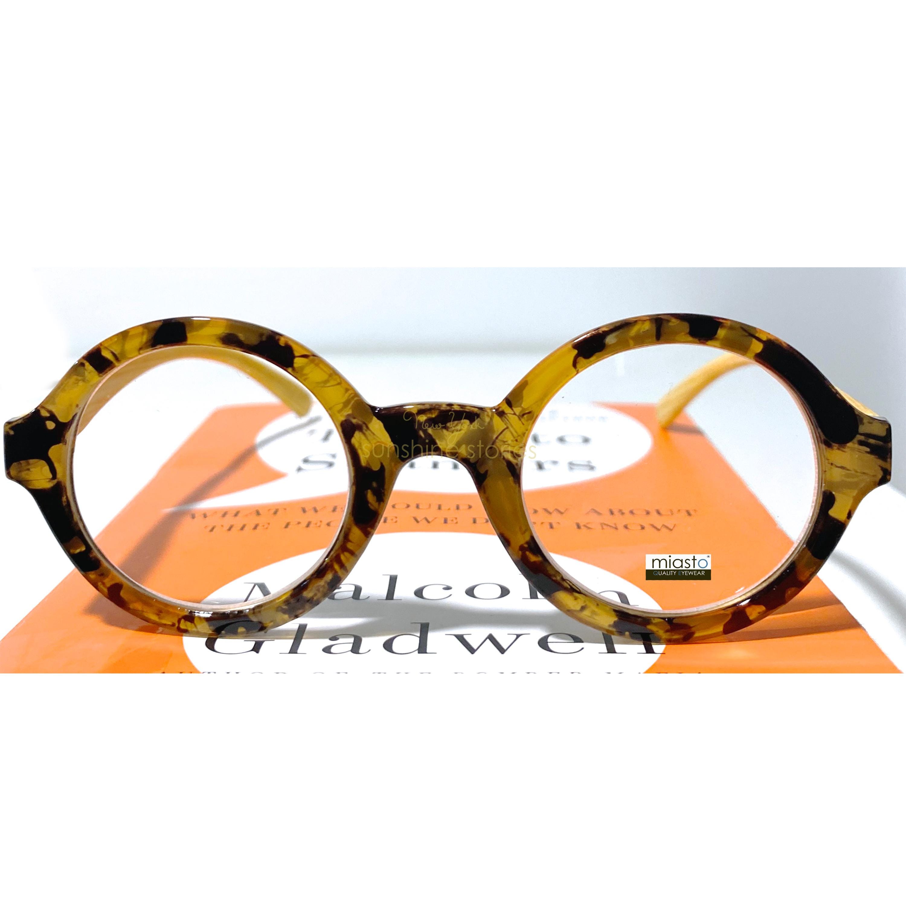Oversize Retro Large Round Circle Reading Glasses W/ Flex Hinge