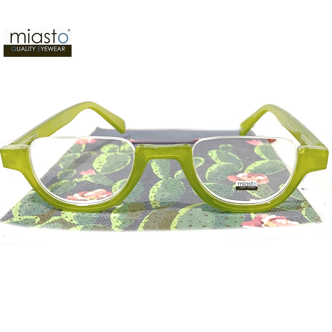 Men's Semi-Rimless Reading Glasses | Metal Frame, Flat Arm Design | Multiple Magnifications (+1.25 To +4.0)