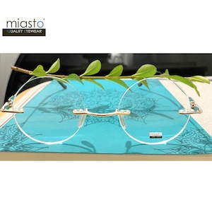 Optical Quality Circle Round Steve Jobs Rimless Reading Glasses (Small Fit) +1.25+1.50+1.75+2.00+2.25+2.50+2.75+3.00+4.00~ Made to Order