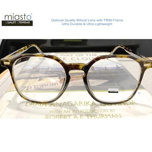 Bifocal Squarish TR90 Reading Glasses (Ultra Durable & Lightweight) +1.25+1.50+1.75+2.00+2.25+2.50+2.75+3.00 Optical Quality~ Made to Order