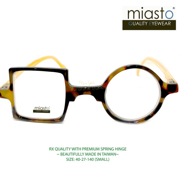 Rx Quality Square Round Oval Reading Glasses~ 4 Colors~Premium Spring Hinge +1.25+1.50+1.75+2.00+2.25+2.50+2.75+3.00 (Smaller) Made to Order