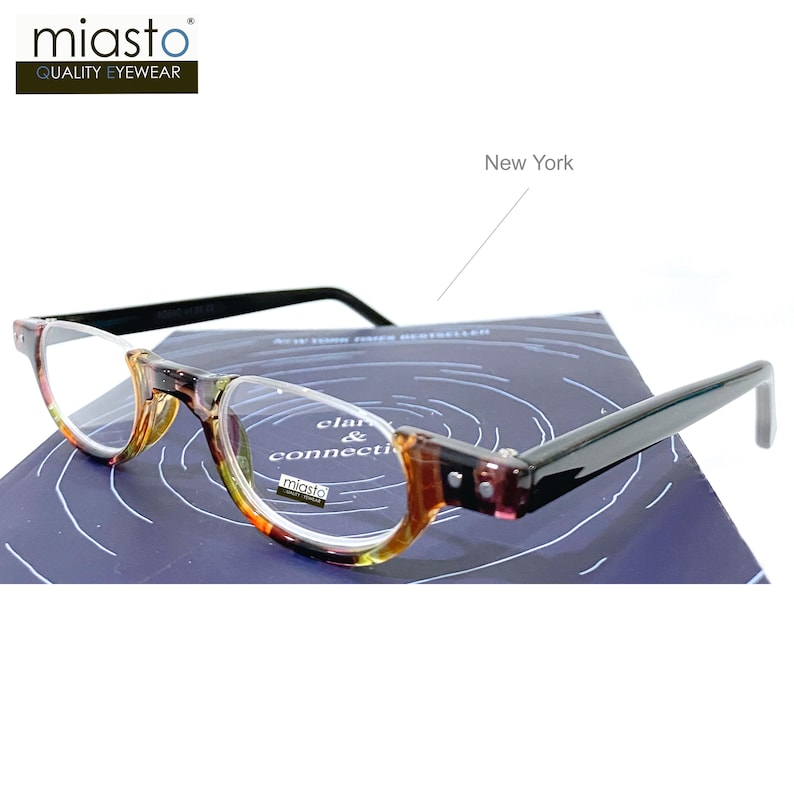 Occhiali da lettura ovali senza montatura con montatura mezza luna di qualità ottica Rx +1,00+1,25+1,50+1,75+2,00+2,25+2,50+2,75+3,00 (vestibilità piccola) realizzati su ordinazione immagine 12