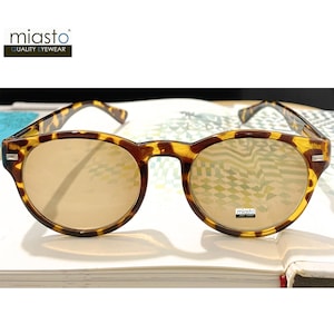 Sturdy High Quality Round Reading Sun Glasses UV400 +1.25+1.50+1.75+2.00+2.25+2.50+2.75+3.00 (Optical Grade)~ Medium Fit (Made to Order)