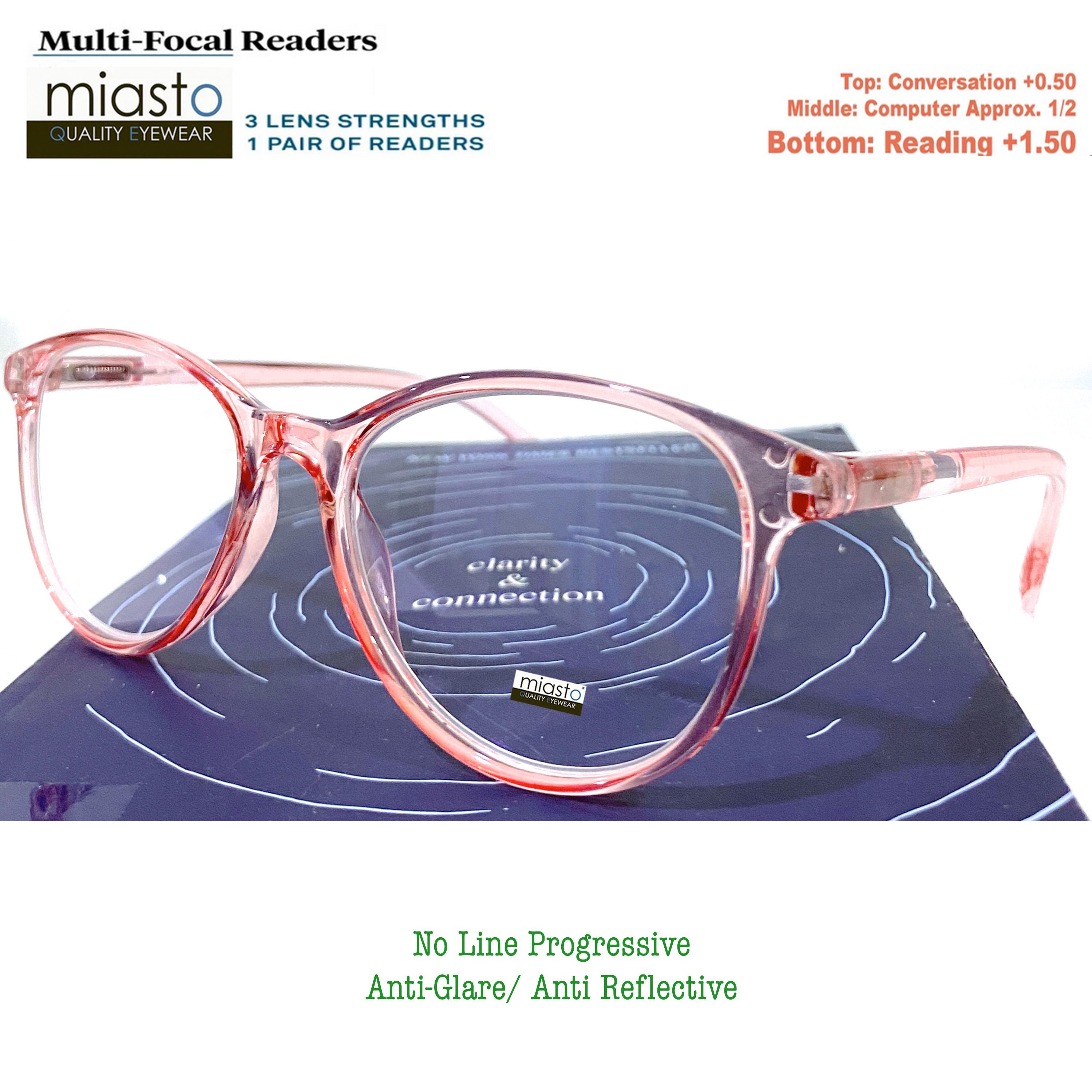 Anti Glare Progressive Reading Glasses +1.50 Nearly New Progressive Reading Glasses with Blue Block Anti Glare Lens  main image 4