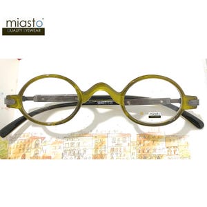 Small Mini Oval Round Rx Grade (Lightweight) Reading Glasses Red Green Black Brown+1.25+1.50+1.75+2.00+2.25+2.50+2.75+3.00 Made to Order~ XS
