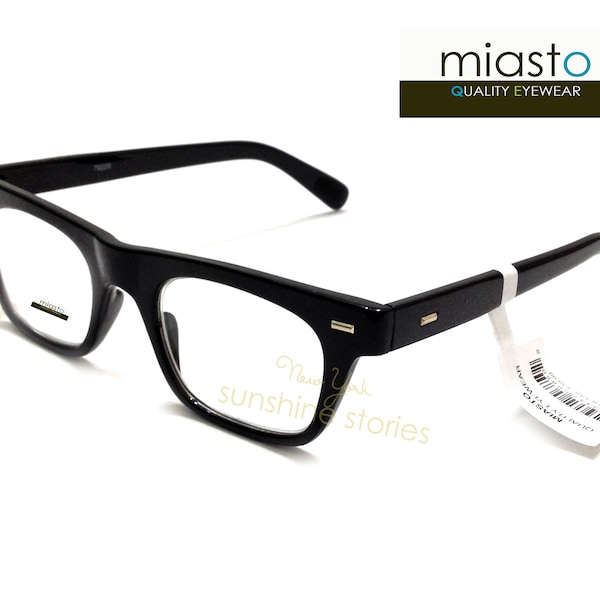 Flat Top Nerd Rectangular Reading Glasses +1.00+1.25+1.50+1.75+2.00+2.25+2.50+2.75+3.00+3.50 Optical Quality (Medium Fit) Made to Order