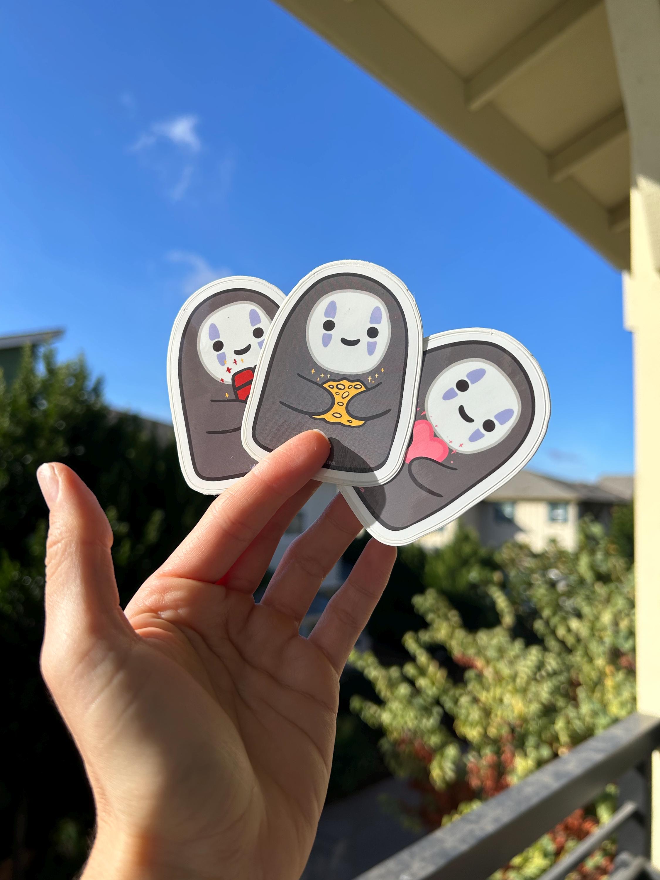 Kayonari Sticker Kawaii Kaonashi Sticker - Etsy