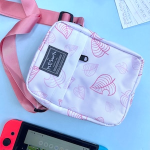 ACNH Pink Canvas Side Bag