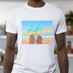 Life Is Better in Flip Flops - Unisex Jersey Short Sleeve Tee