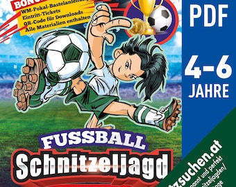 Fußball Schatzsuche, Fußballspiel Schnitzeljagd Kinder, Fußballer Geburtstag, Geburtstagsfeier Fußball, Fußballspiel Kindergeburtstag