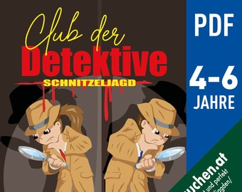 Detektiv Schatzsuche, Schnitzeljagd Top Secret, Detektiv Schnitzeljagd Kindergeburtstag, Detektivgeburtstag, Detektiv Party, Detektiv Spiel