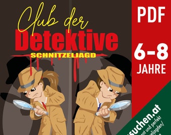 Detective treasure hunt, scavenger hunt top secret, detective scavenger hunt children's birthday, detective birthday, detective party, detective game