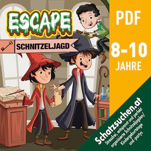 Witches Escape Room, Escape Game Children, Morse Alphabet Escape Game, Treasure Hunt Scavenger Hunt Children&#39;s Birthday Party, Children&#39;s Games from 8