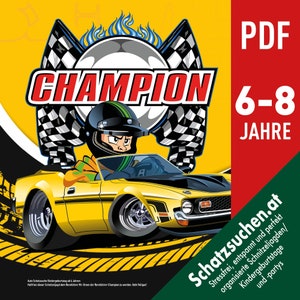 車の宝探し、子供の誕生日の車、子供の宝探し、車のゲーム、誕生日のカーファン、レーシングカーの誕生日、F1 ギフト