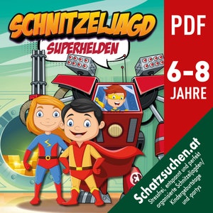 Búsqueda del tesoro de superhéroes, fiesta de superhéroes, búsqueda del tesoro para niños, cumpleaños de superhéroes, bolso de fiesta de superhéroes, cumpleaños de superhéroes