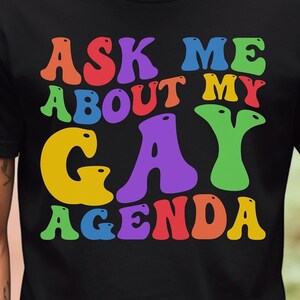 LGBTQ Pride Shirt, Gay Rights Agenda Shirt, Pride & Retro Vibes, Groovy Vibe Tee