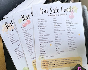 Rat Safe Foods List