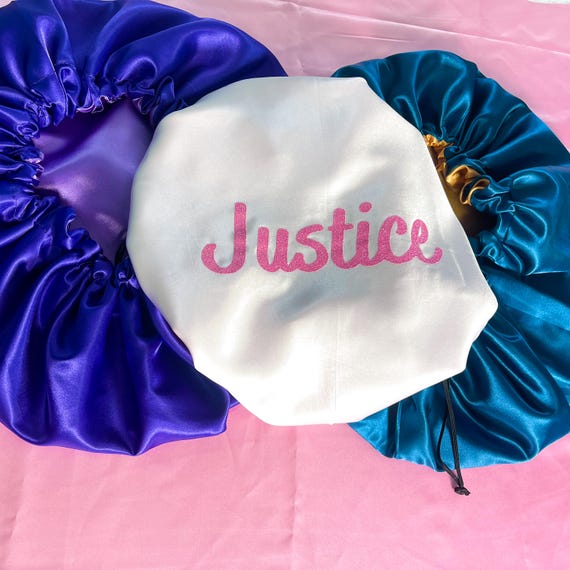 Personalized Reversible & Adjustable Satin Bonnets | Custom Name | Custom Color | Toddler Size | Adult Small | Adult Large