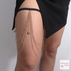 Butterfly Leg Chain for Women Layered Butterfly Thigh Chain Boho Body Chain  Jewelry for Summer 