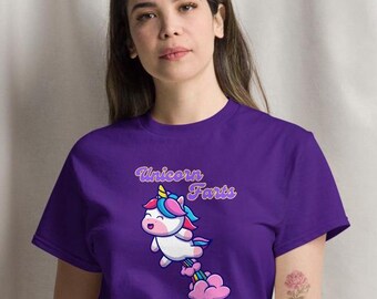 Unicorn Farts Unisex Tee: Funny Potty Humor Shirt