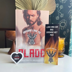 Signed Copy of Bound to the Blade: Inferno Lake Motorcycle Club Romance