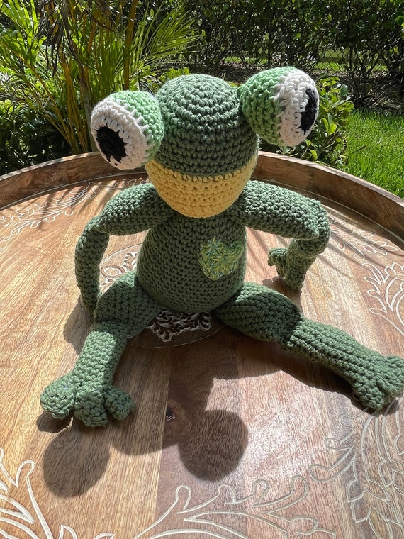 Frog Stuffy With Movable Arms & Legs Crochet 