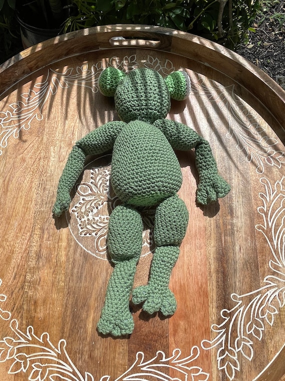 Frog Stuffy With Movable Arms & Legs Crochet 
