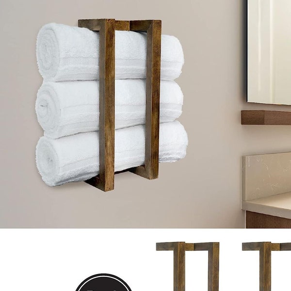 Rustic Towel Rack - Etsy