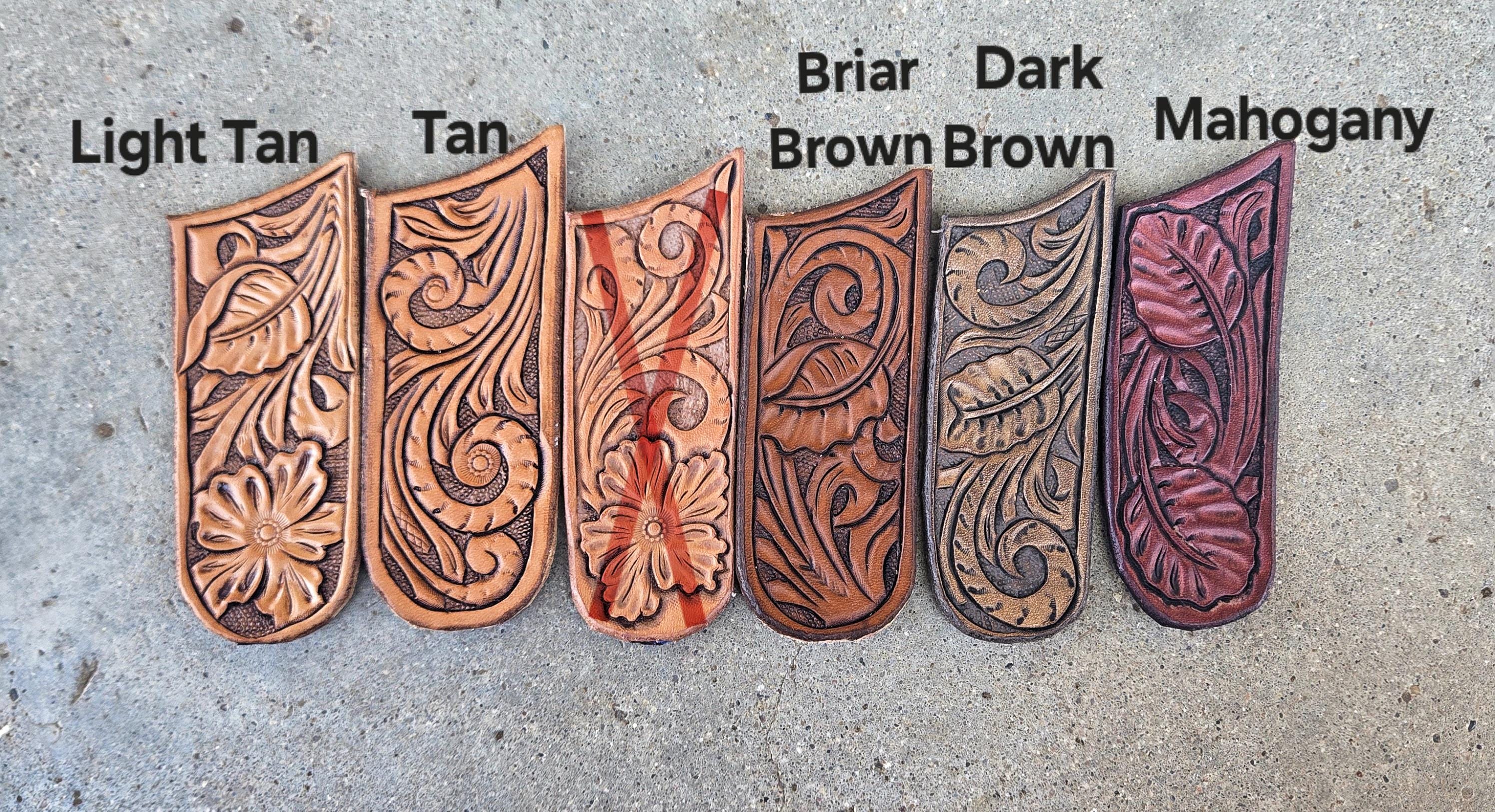 Custom Tooled Leather Clutch Wallet - Thumbnail 6