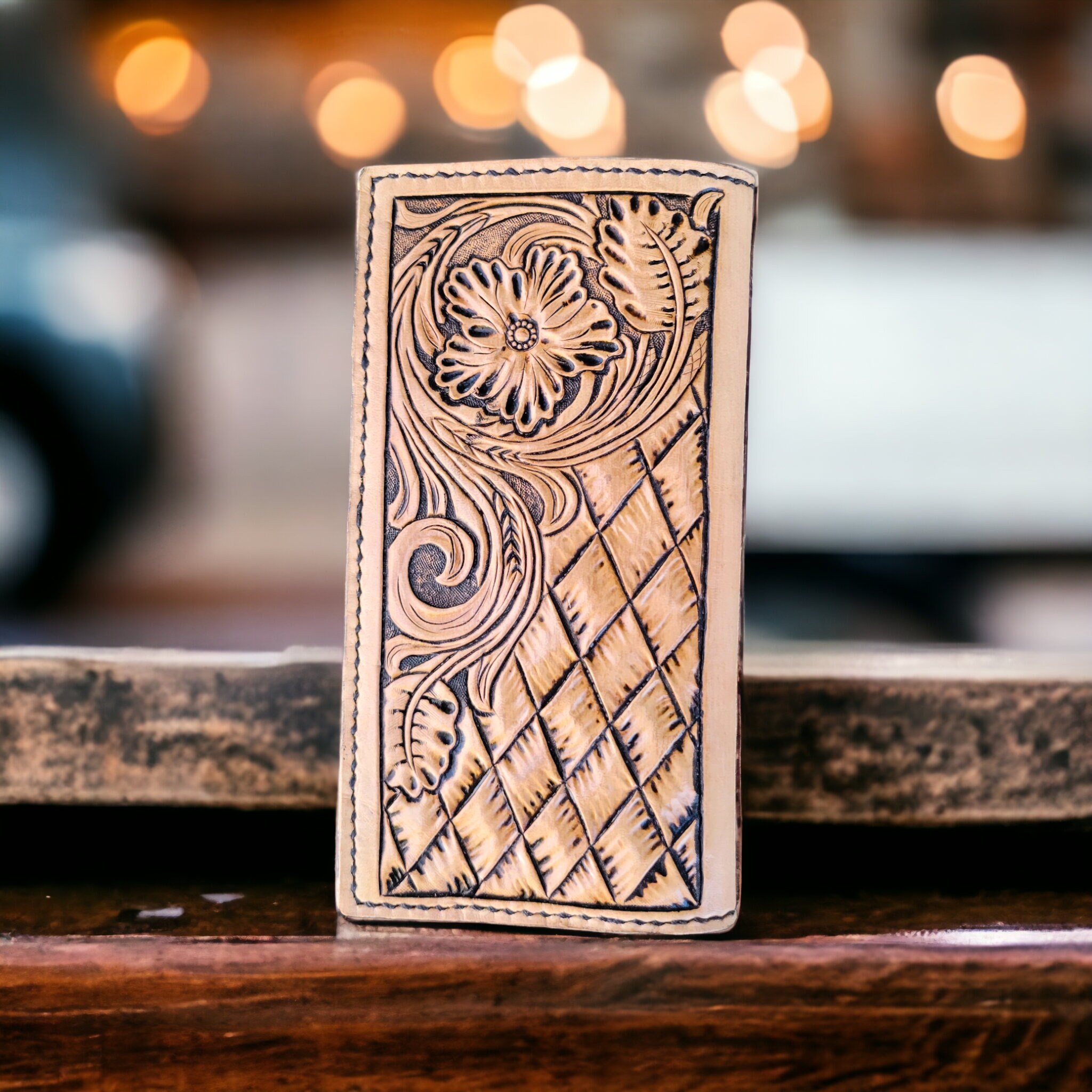 Custom Tooled Leather Roper Wallet - Etsy