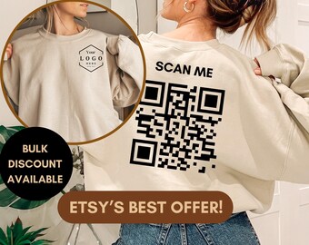 Custom Business Logo & QR Shirts Personalized Logo Shirt Personalized QR Shirt Uniform Shirt Branding Shirt Custom Logo Custom QR T Shirts