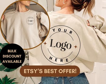 Custom Logo Sweatshirt, Small business sweatshirt, Business Logo Sweater, Custom School Logo Shirt, Business Logo Shirt, Custom Brand Shirt