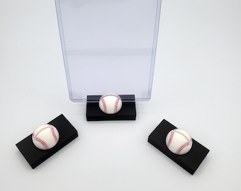 Baseball Card Toploader Stand: Sports Card Display