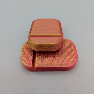 Minimalist Trading and Sport Card Display Stand Fire (Red Yellow)