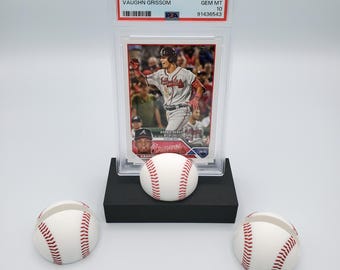 Graded Baseball Card Display Stand – Standard Slab, Sports Decor