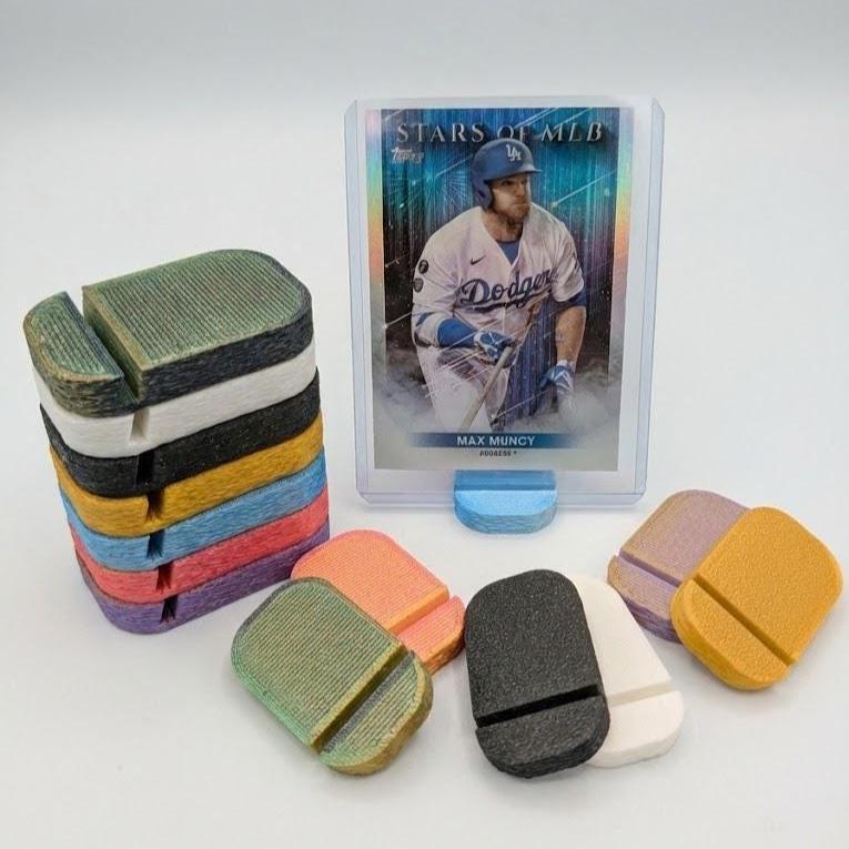 baseball card display case single card Amazon.com: SJAELLAND 1-Slot Black Graded Card Display Stand - Single Card  Holder for PSA Graded Cards