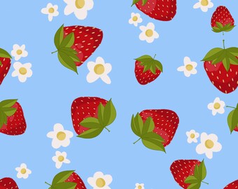 Strawberry Repeat Pattern