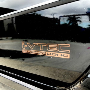 Custom Personalized I-VTEC DOHC Decal Set