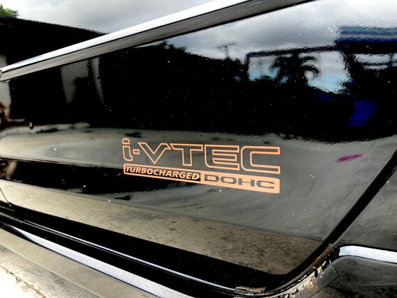 thumbnail image 2 of DOHC 16V Vinyl Sticker Decals – Set Of 2, Glossy, Custom Colors (Oracal 651) 2 of 5