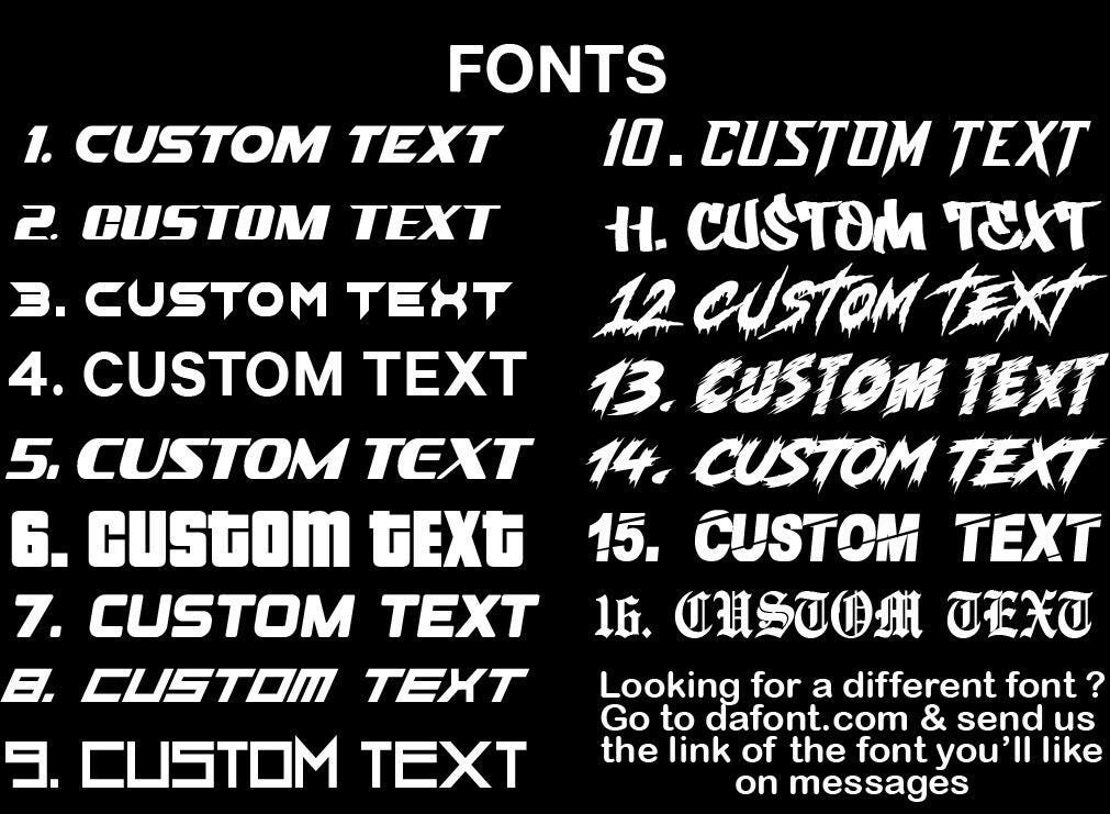Customized Kansei KNP , ESR CR5 Wheel Spoke Decal - Etsy